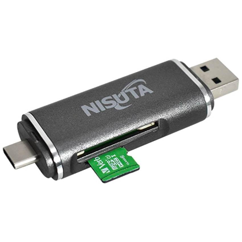 Lector Tarjeta Sd-Microsd Tipo C 3.1-Microubs-Usb Nisuta Ns-Cruc2
